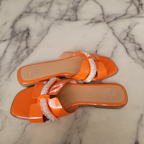 Beautifully You Fashion Flats Women's Size 11 Orange - Picture 3 of 7